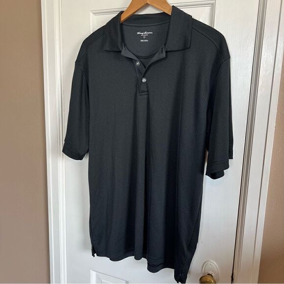 MENS TOMMY ARMOUR DRI LOGIC 100% POLYESTER GRAY POLO (L) - Picture 6 of 6